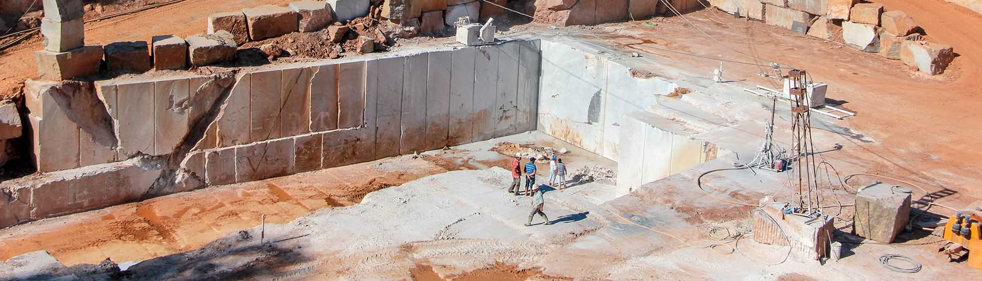 Cantera de mármol en Extremadura